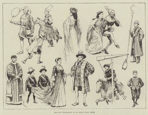 May-Day Procession at St Mary Cray, Kent by Amedee Forestier